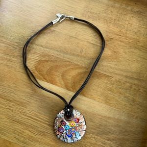 Millifiori Glass Pendant 18” Beautiful